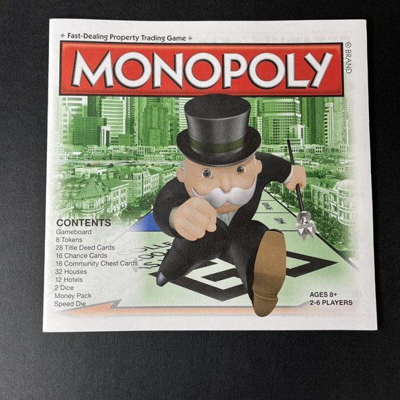 Monopoly Classic Board Game #00009 With The Cat Token Hasbro Complete 2013 - Picture 3 of 12